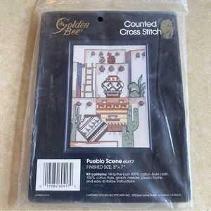 Golden Bee counted cross stitch, NIB, Pueblo Scene